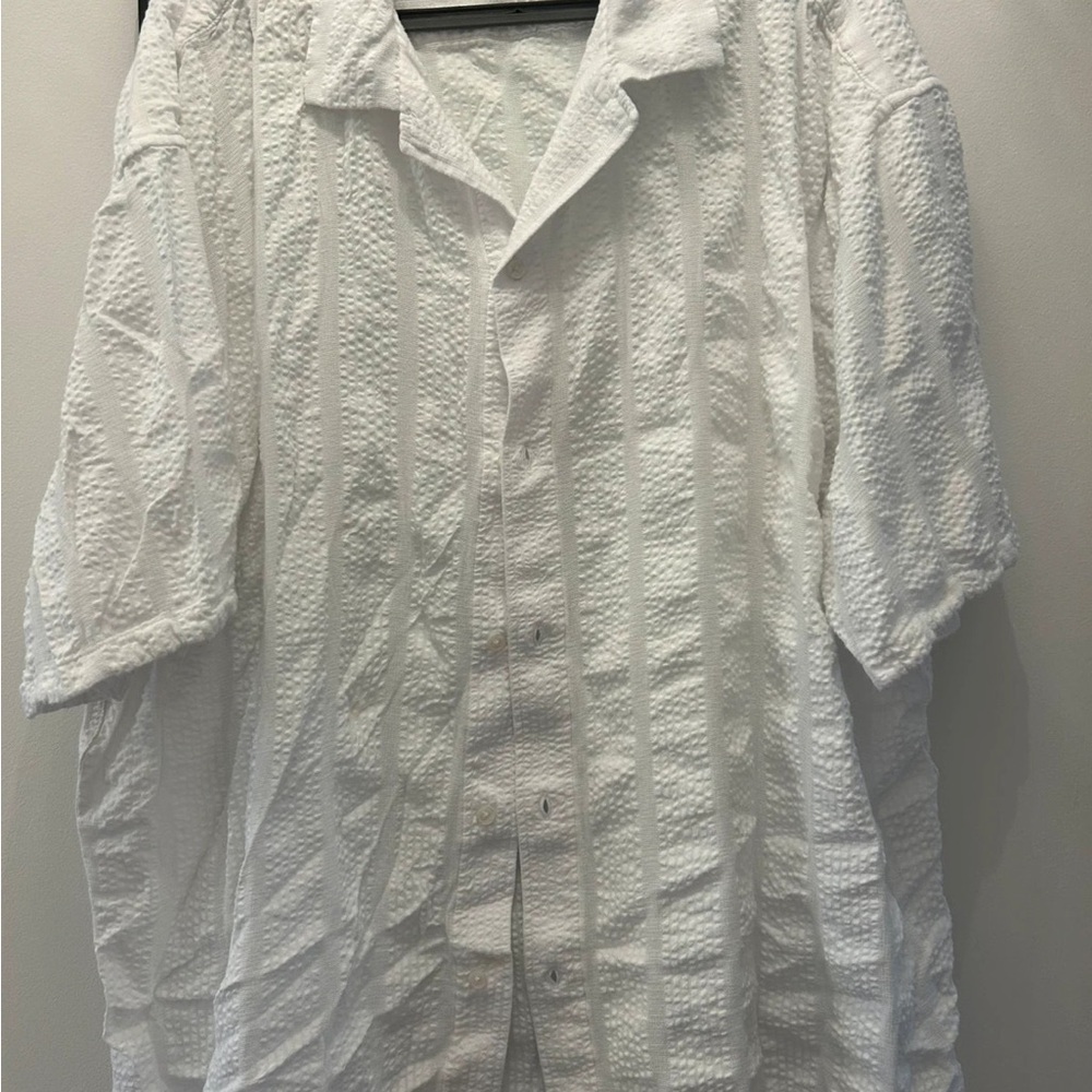 Abercrombie & Fitch White Textured Camisole